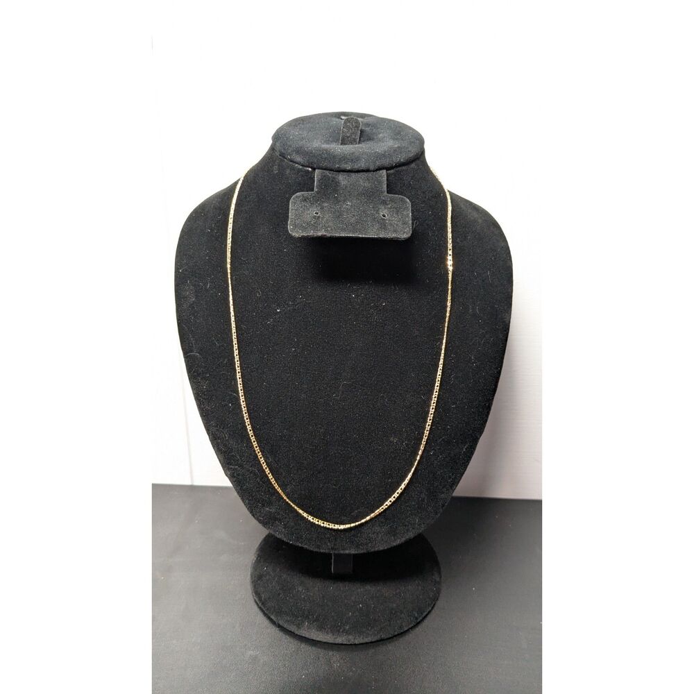 10K Yellow Gold 1.8mm Marquise 20 Inch Chain NEW
